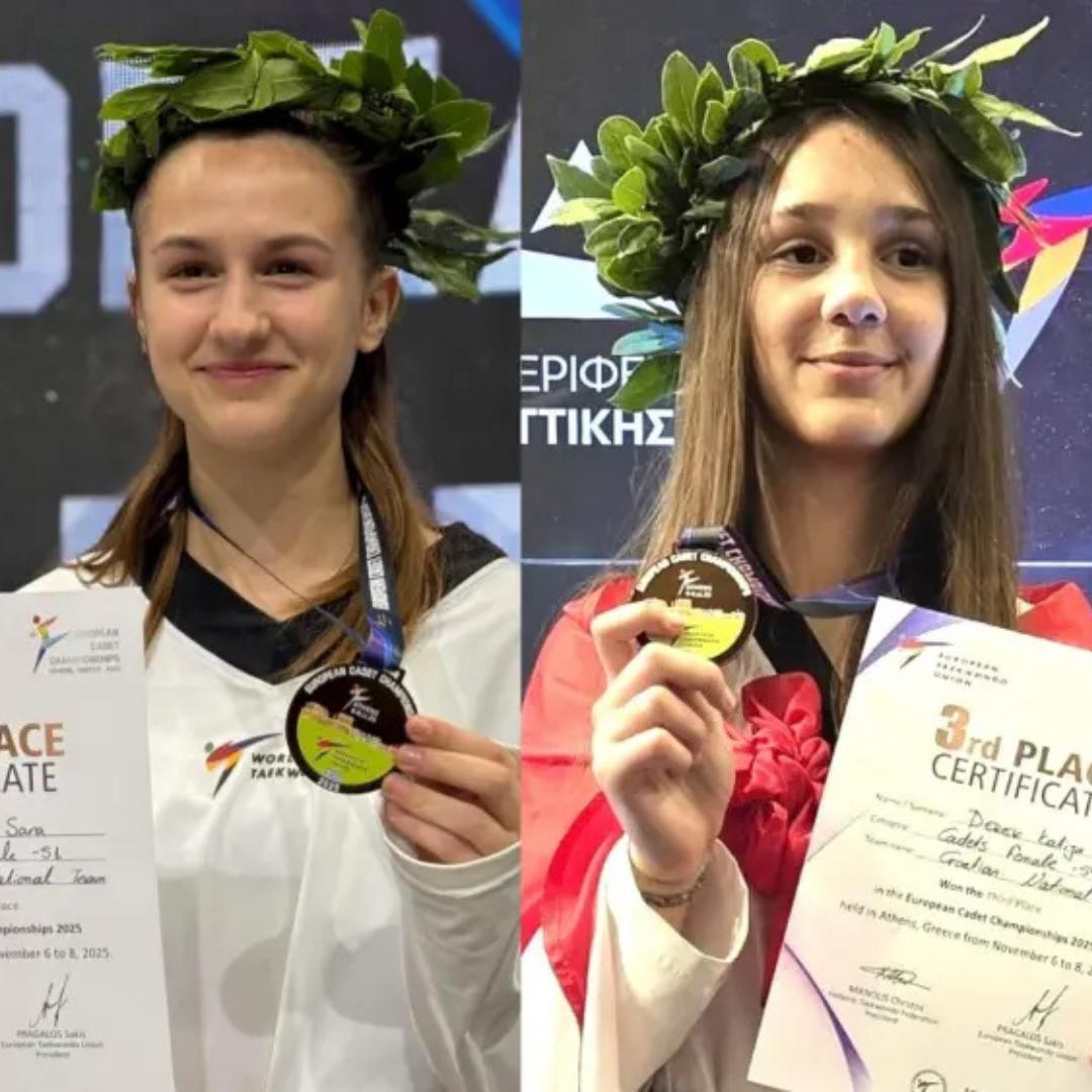 Hrvatskoj dvije bronce na kadetskom EP-u u taekwondou u Grčkoj