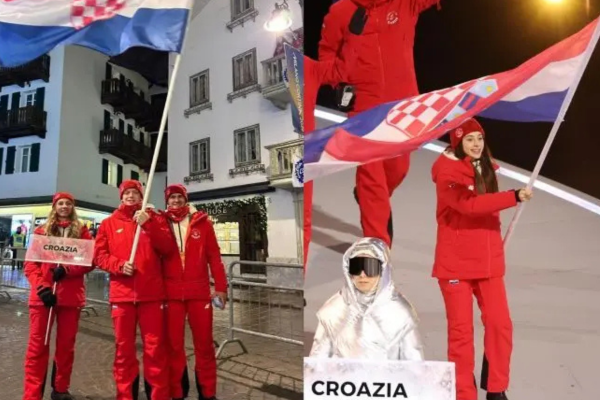 Otvorene ZOI 2026., hrvatske zastave nosili Valentina Aščić i Matija Legović