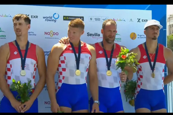 Bronca četverca na pariće u veslačkom SK-u; olimpijac Damir Martin ponovno na svjetskom postolju