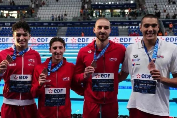 Sjajna hrvatska štafeta na 4x100 m slobodnim načinom osvojila brončanu medalju na EP-u