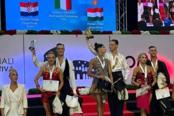 Vedran Sraga i Paula Hude osvojili srebro na Europskom prvenstvu u 10 plesova za profesionalnu diviziju